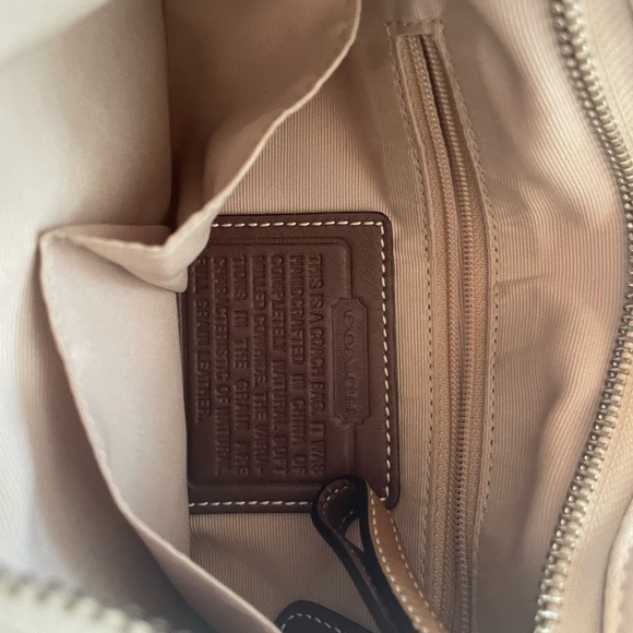 Gorgeous cream leather coach bag - Picture 4 of 4